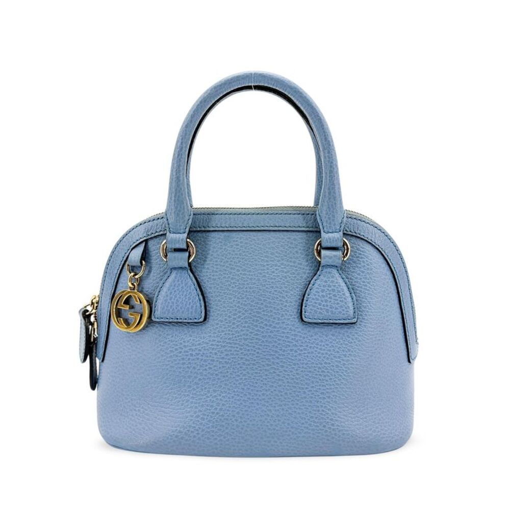 Gucci Dollar Calf Mini Dome Bag Light Blue